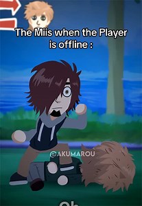 Why do the Miis argue whenever we are offline 😭😭 BUT TOMODACHI LIFE LIVING THE DREAM IS STILL PEAK !! @Rangi (Rayman's shark) 🦔🍊 SORRY I KEEP FORGETTINGGG SHARING MY ANIMATIONS ALL THE TIME WAAA #tomodachilife #tomodachilifelivingthedream #mii #wiisports