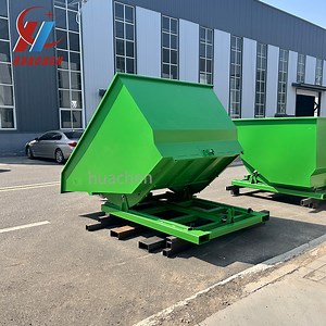 [Hot Item] Waste Disposal Self Dumping Hoppers Dumping Steel Hopper Forklift Tipping Bin