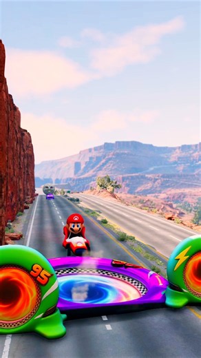 Giant Mrbeast mcquin vs Super mario vs Moon car vs Chigo #beamngdrive