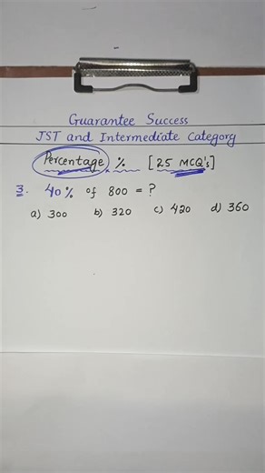 Guaranteed Success in JST and Intermediate MCQs