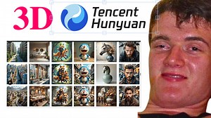 Photo To 3D World - New Hunyuan AI In AMAZING