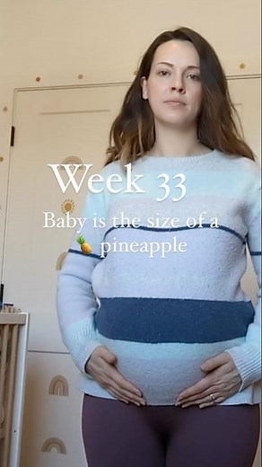 33 weeks pregnant baby development