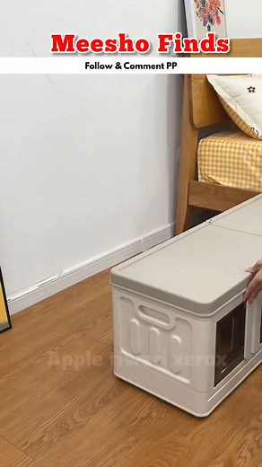 apple tiwari on Instagram: "Say goodbye to bulky trunks with our foldable plastic storage box — strong, spacious, and renter-friendly! Whether you’re shifting homes, short on space, or need clutter-free living, this lightweight storage box is your perfect solution. Ditch the heavy metal trunk and go smart with this collapsible must-have for 2025. Buy the best plastic foldable storage box online and organize with ease! #SmartStorage #FoldableBox #RentalLiving #DeclutterNow #SpaceSaver #HomeEssent