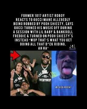 1017 ARTIST ROBOY SAYS "WOP THAT'S WHAT YOU GET FOR D*CK RIDING” ABOUT ALLEGED POOH SHIESTY ROBBERY