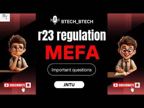 MEFA IMPORTANT QUESTIONS R23 REGULATIONS JNTU