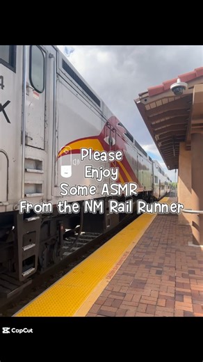 🚆✨ ASMR for your commute - listen closely! What train sound stands out to you the most? 👂 | New Mexico Rail Runner Express