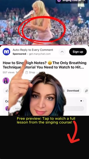 👆A Free preview of the Breathing Technique Video Lesson from the Singing Course for Visual Learners