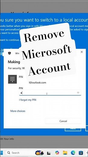 How to Remove Microsoft Account from Windows 11