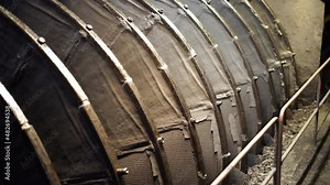 Fabric vacuum filter for drying iron ore concentrate. The final stage is the production of raw materials for metallurgy.