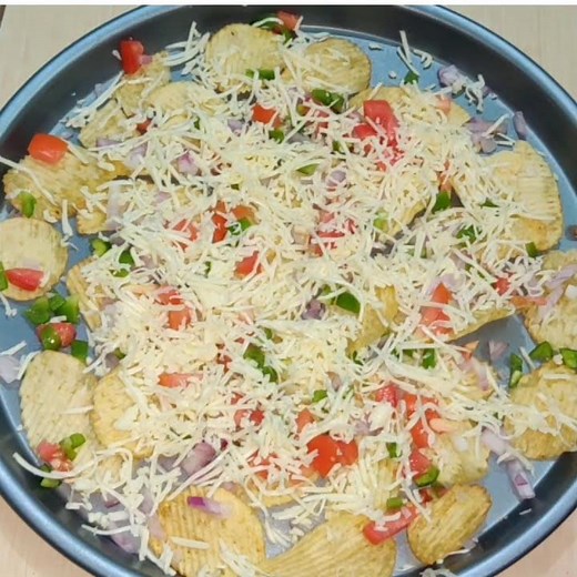 chips pizza l cheesy chips l easy recipe l quick recipe l 1 min recipe