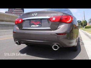 Infiniti Q50 Cat-back Exhaust System (w/ Sound Clips) | 3.7L | STILLEN
