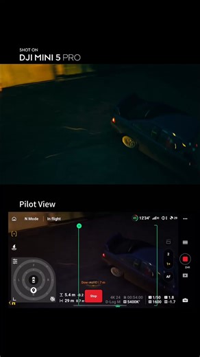 Perfect car tracking, active obstacle avoidance—and all at night. 🏎️💨 With the upgraded ActiveTrack 360°, #DJIMini5Pro keeps the target in frame through every turn in EI1600 low‑light mode, offering customizable tracking for different scenarios and delivering more stable, safer performance. 🌙 🎥: MeliorStudios #dji #NightFlight #CarTracking #Drone #Cinematics | DJI
