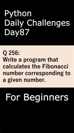 Python Daily Challenges Day087 For Beginners #programming #python #beginners
