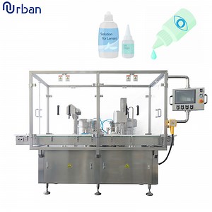 [Hot Item] PLC Control Automatic 5ml 10ml 20ml 30ml Plastic Bottle Eye Drop Filling Plugging Capping Machine