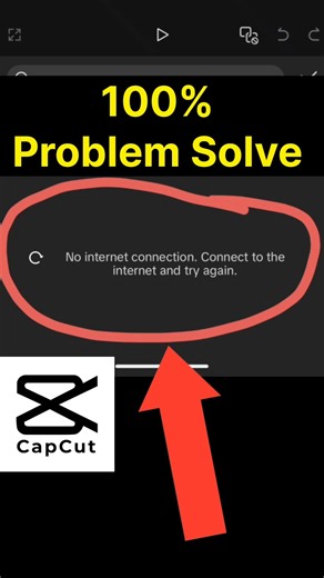 capcut no internet problem / no internet connection connect to the internet and try again / #shorts