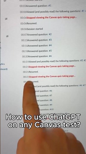 How to use CHAT GPT on any Canvas Test? #canvas #studyhacks #schoolhacks #chatgpt