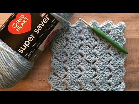 How to Crochet The Slanted Shell Stitch | Slanted Shell Stitch #47