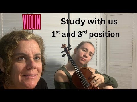 Study With Us Violin 1st and 3rd Position Jacklyn Dougherty