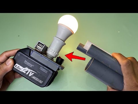 Don't Throw Away Old PVC Pipe! How to Make a Battery Adapter from PVC