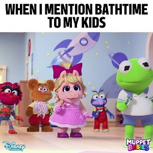 549K views · 1.5K reactions | Do your kids react like this when they hear the word "Bathtime"?  Muppet Babies weekdays at 10a on Disney Channel! | Disney Jr. | Facebook