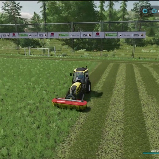 Grass Soccer Field Mowing #Fendt #Mowing #Grass #FarmingSimulator22 #fs22 #Bale #Game #GamePlay #FS22 #Farming #Landini #Fendt207 #Landini #football | Mazarat Gaming