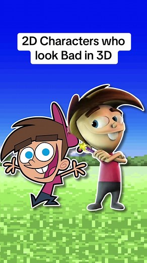 2D Cartoon Characters That Look Odd in 3D