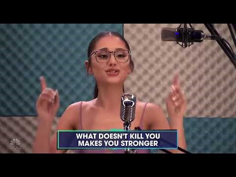 Ariana Grande singing Stronger by Kelly Clarkson