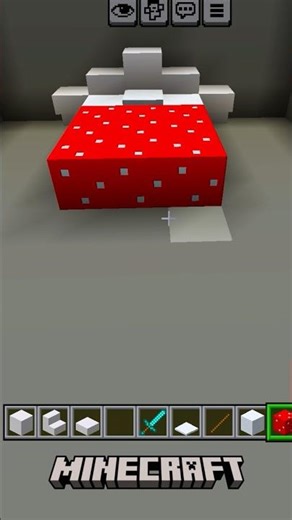 Simple Mushroom Bed Build in Minecraft (Beginner)