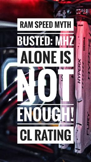 P S KARTHIKK on Instagram: "MHz isn’t everything! 😳 CL rating decides real RAM speed! ⚡ Most people look only at RAM speed (MHz) when buying memory, but the real performance also depends on the CL Rating (CAS Latency). In this reel, I explain what CL rating means, why lower CL values are faster, and how the combination of MHz + CL affects your PC’s true speed. 📌 What you’ll learn: • What is RAM CL (CAS Latency)? • Why CL16 is faster than CL18 (even if MHz is the same) • How lower latency impro