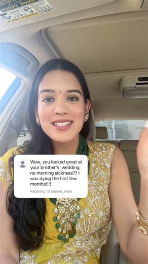 Shivani Bafna on Instagram: "was in the thick of morning sickness and lethargy during shrey and sonya’s wedding!!! but no one knew… not even my mom 🤭🙆🏻‍♀️"