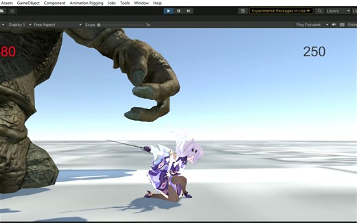 22岁学生未辍学，独立开发《原猎》，简单BossAI与战斗交互