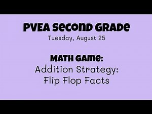 Math: Flip Flop Facts (Addition Strategy)