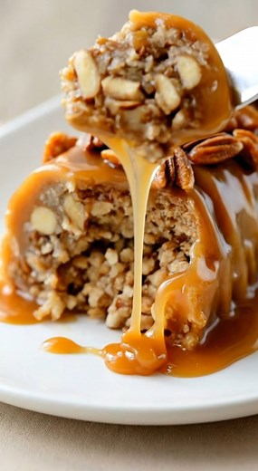 Nana’s 3-Ingredient Pecan Log | Sweet, Buttery & Melts in Your Mouth Nana used to keep this tucked in the fridge, wrapped in wax paper—ready to slice for anyone who dropped by. It’s one of those no-fuss treats that tastes like home. Ingredients: 2 cups chopped pecans 1 can (14 oz) sweetened condensed milk 1 package (11 oz) caramel bits or soft caramels Instructions: 1. In a large bowl, mix the chopped pecans with the sweetened condensed milk until fully combined. 2. Shape the sticky mixture into