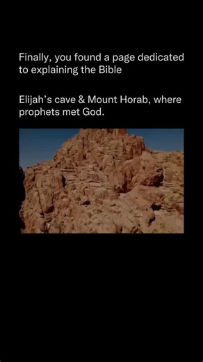 Explaining The Bible on Instagram: "Elijah’s cave is traditionally located on Mount Horeb (also called Mount Sinai), in the southern Sinai Peninsula of Egypt. The exact spot most Christians and Jews venerate is inside the Monastery of St. Catherine at the foot of Jebel Musa (“Mountain of Moses”), the peak long identified as biblical Horeb/Sinai. A small natural cave high on the mountain’s slope is pointed to as the “Cave of Elijah” where the prophet hid. In 1 Kings 19, after defeating the prophe