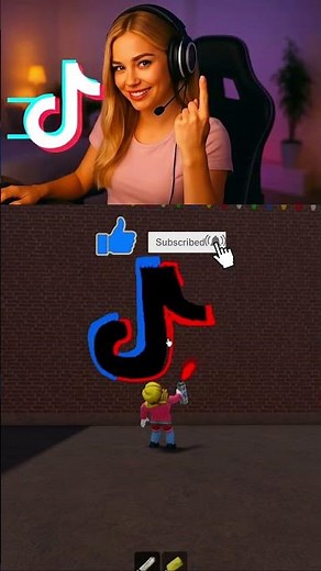 Drawing TikTok in Roblox!