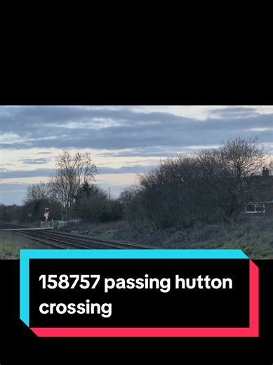 158757 passing hutton crossing ( tone board ) working 2W10 1656 Hull to Bridlington with a 3 tone #northern #viral #fyp #train #travel song name / clocks by coldplay