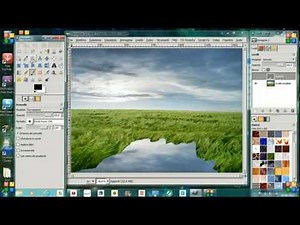 Gimp Tutorial - Come creare l'effetto riflesso nell'acqua - How to create a reflection effect