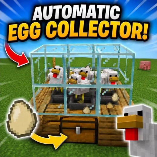 I Built an AUTOMATIC Egg Collector in Minecraft! 🥚