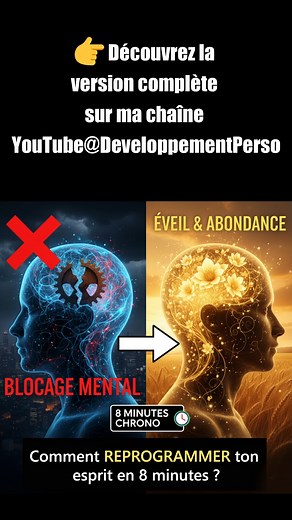 découvrez 3 outils simple de reprogrammation mentale pour votre attention. (lien dans les commentaires) Adoptez une micro action concrète dès aujourd'hui pour orienter votre mental vers l'abondance et ressentez la différence immédiatement. Laissez moi vous guider vers la confiance en soi et attirer l'argent comme un aimant. 🙏✨#abondance #developpementpersonnel #inspiration #motivation | DEVELOPPEMENTPERSO