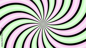 Loop animation cyan and pastel green sunburst background stock illustration