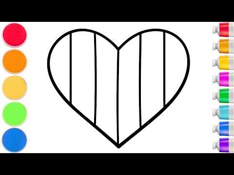 How To Draw a Colorful Heart | Easy Step By Step Tutorial