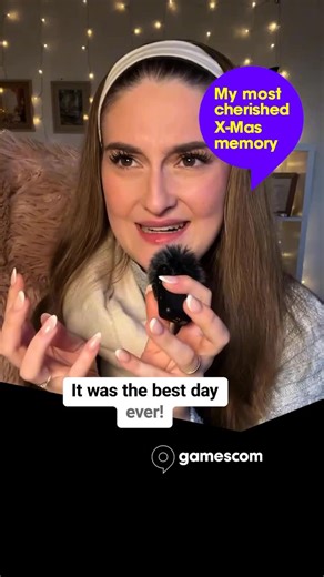 gamescom on Instagram: "ONLY ONE DAAAY UNTIL CHRISTMAS! In our last video, we asked our creator academy squad from #gamescom2025 about their favorite Christmas memory. This time, @niiizzey and @_simplyllina_ shared their wholesome stories with us. 🎁 Do you want to be part of the creator academy squad for #gamescom2026? Keep your eyes open, more info coming 2026. 👀 What is YOUR favorite Christmas gaming memory? ‌"