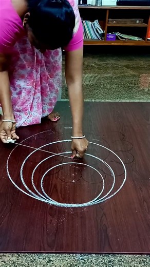 Rangoli tutorial | rangoli tips | perfect outline drawing | 3d kolam outline | p square rangoli