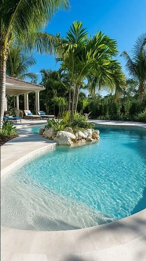15 Unique Beach Entry Pool Backyard Ideas For Your Tropical Oasis At Home