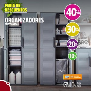 Organizadores seleccionados con hasta 40% de descuento. ¡En los locales y en la web! | Easy
