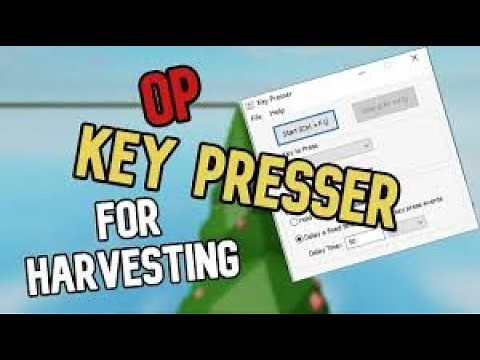 New OP KEY PRESSER For Harvesting | ROBLOX SKYBLOCK |