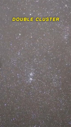 (Day 37/365) Two Star Clusters in One View! 😮 | Double Cluster in Perseus #shorts