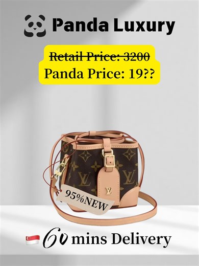 The LV Noé Purse reimagines the brand’s 1932 champagne-inspired classic as a charming mini. Boasting a drawstring closure, iconic brand details and luggage-inspired accents, it’s compact yet roomy for daily essentials. With a removable, adjustable strap, it offers crossbody or handheld versatility. Timeless, versatile and highly sought-after, it’s a beloved pick for luxury lovers blending heritage and modern charm. #luxury #handbags #ladybags #singapore #entrupy #luxuryhandbags #bagrecommendatio