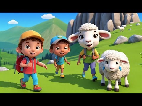 Little Lamb Goes Mountain Hiking Adventure | Funny and Fun Kids Nursery Rhyme Animation