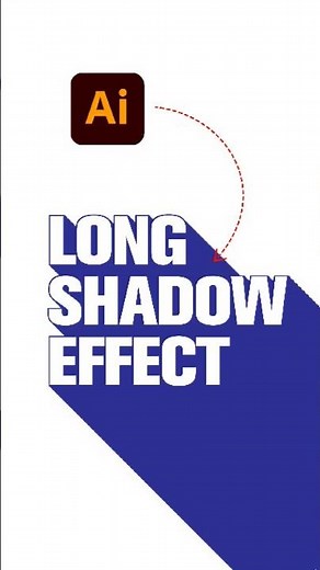 Adobe Illustrator 2025 – How to Create a Long Shadow Effect Like a PRO